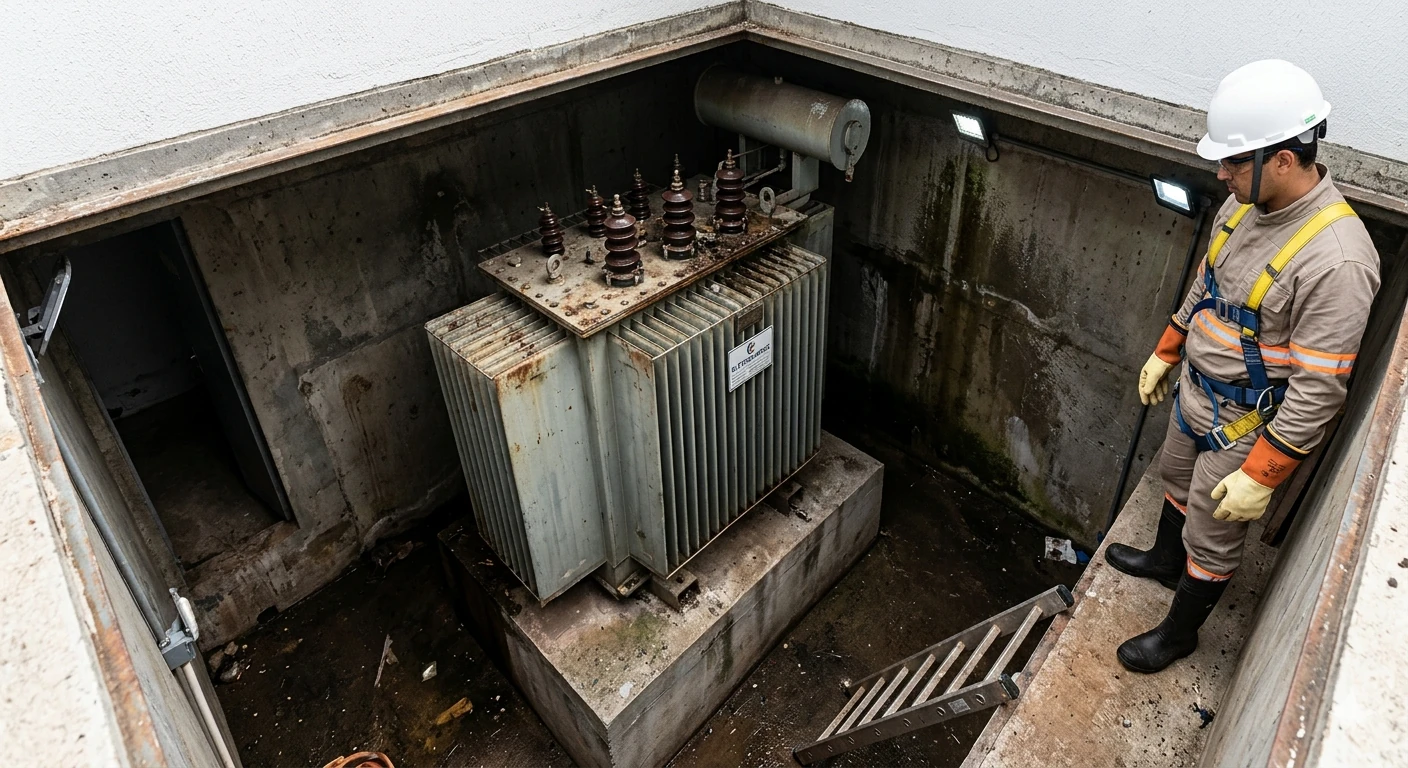Manutencao-de-Transformadores-em-Cabine-semi-aterrada-1